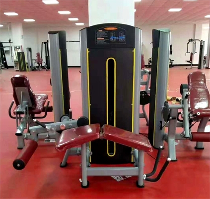 140 kg Χάλυβα Πιν-φορτωμένο ρυθμιζόμενο καθιστικό επέκταση ποδιών και κλίση ποδιών γύρισμα διπλής λειτουργίας εξοπλισμός γυμναστηρίου μέσο φορτωτή