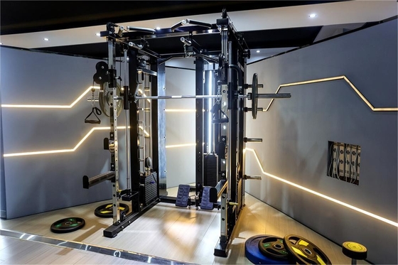 3*80KG βάρος στοίβας Εμπορικά All-in-One Smith Machine ολοκληρωμένο εξοπλισμό γυμναστικής