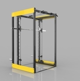 Πολυλειτουργικό σπίτι γυμναστήριο Smith Machine με Leg Press και Pull Up Bar Steel Tube Q235