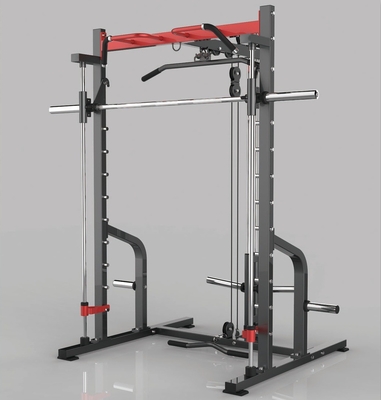 Πολυλειτουργικό σπίτι γυμναστήριο Smith Machine με Leg Press και Pull Up Bar Steel Tube Q235