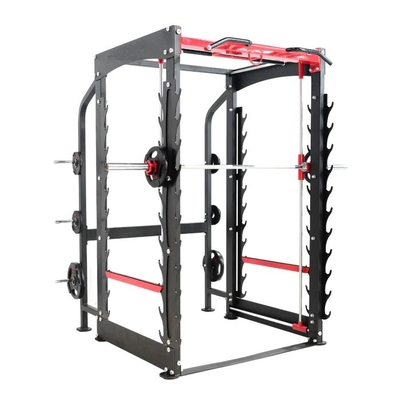Πολυλειτουργικό σπίτι γυμναστήριο Smith Machine με Leg Press και Pull Up Bar Steel Tube Q235