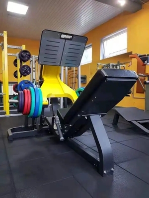 Πίεση ποδιών Hack Squat Δυναμική εκπαίδευση Πλάκα φορτωμένο Μηχανή 1120 * 1710 * 1170mm Διαστάσεις