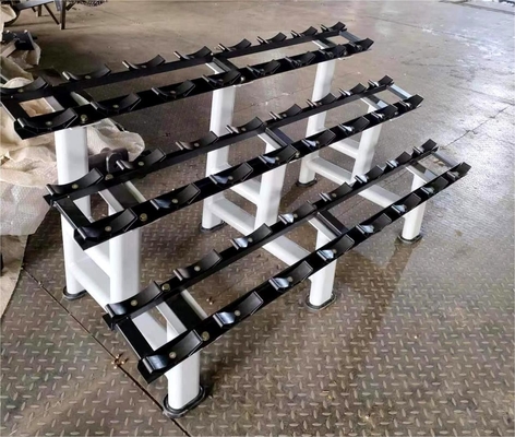 Τρίτο επίπεδο εμπορικών νταμπέλ Rack Steel Body Building Αποθήκευση για γυμναστήριο εξοπλισμό γυμναστικής