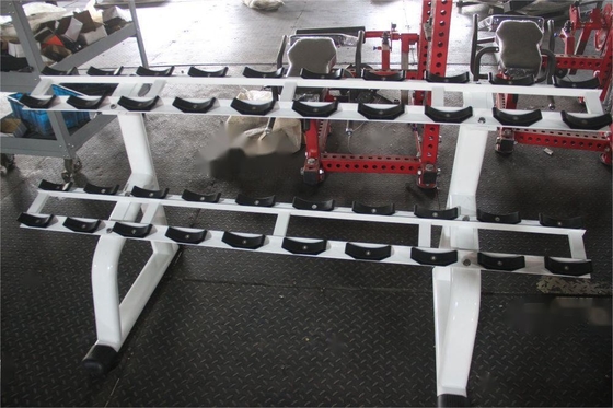 Τρίτο επίπεδο εμπορικών νταμπέλ Rack Steel Body Building Αποθήκευση για γυμναστήριο εξοπλισμό γυμναστικής