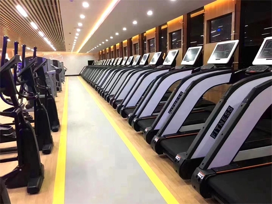 Εμπορικό εξοπλισμό γυμναστηρίου Q235 LCD Touch Screen Treadmill για την οικιακή προπόνηση δύναμης