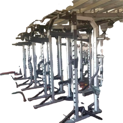 Μισό κλουβί παγκάκι πρές Smith Machine Πολυλειτουργικό ράφι γυμνασίου με λειτουργία ντάμπαλ