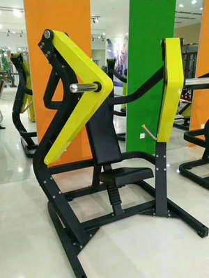 Ατσάλινη πλάκα φορτωμένη καθισμένη κλίση στήθους για την προπόνηση δύναμης άσκηση λειτουργία
