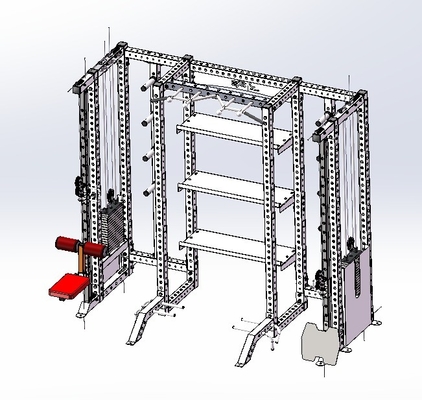 Εμπορικό γυμναστήριο γυμναστική Squat Rack και Cable Crossover Machine Πολυλειτουργική άσκηση