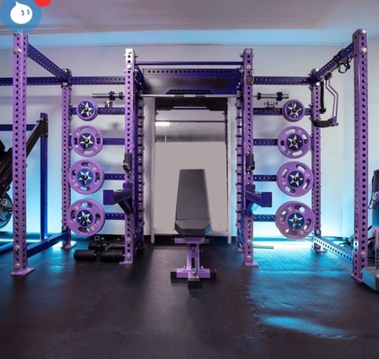 Εμπορικό γυμναστήριο γυμναστική Squat Rack και Cable Crossover Machine Πολυλειτουργική άσκηση