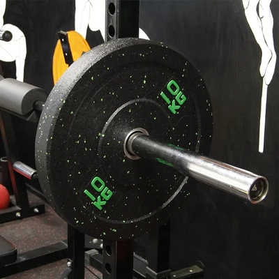 Προσαρμοσμένο λογότυπο διαθέσιμοD χρώμα Dot Rubber Barbell Πλάκα για προπόνηση βάρος προφυλακτήρα