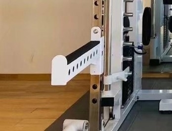 Προσαρμοσμένο λογότυπο Διαθέσιμη μπάρα ασφαλείας μακρού βραχίονα για εμπορικό εξοπλισμό γυμναστηρίου Squat Rack