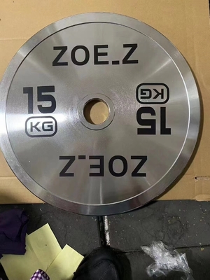 Δυναμική προπόνηση Barbell με βάρος πλάκες σύνολο και Silver Chrome Plate Barbell σύνολο