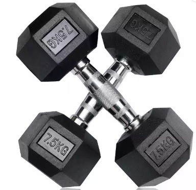 2.5 κιλά Μαύρο Ρουχάνι Hex Dumbbell Set Το απόλυτο εργαλείο για τους γενικούς λάτρεις της φυσικής κατάστασης