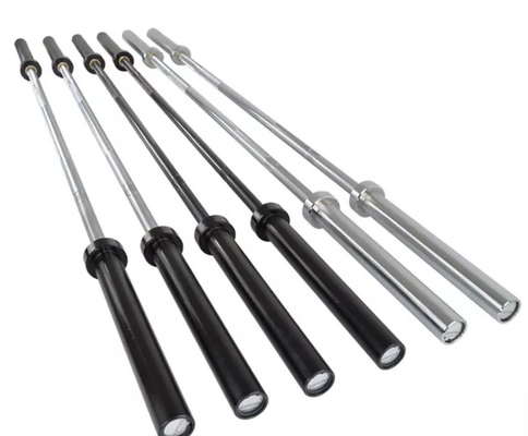 Παγκόσμιο εξοπλισμό προπόνησης δύναμης Barbell Bar με σκληρό χρωμικό ασημένιο φινίρισμα