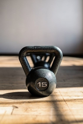 Ανταγωνισμός γυμναστικής Unisex Kettlebell Set με χυτοσίδηρο και σκόνη