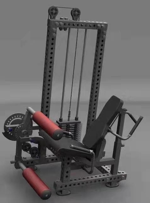 Δυναμική Εκπαίδευση Bodybuilding Μεσαίο φορτωτή διπλό καθιστικό Leg Curl Leg επέκταση Μηχανή