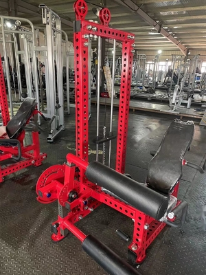 Δυναμική Εκπαίδευση Bodybuilding Μεσαίο φορτωτή διπλό καθιστικό Leg Curl Leg επέκταση Μηχανή