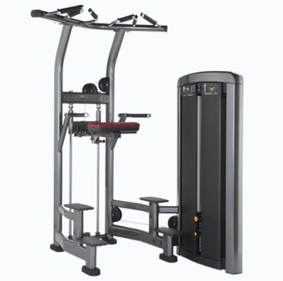 Μονάδα γυμναστικής Bodybuilding Universal Pin Load Selection Machines Assisted Chin Dip Machine (Επιχειρηματοδοτούμενη μηχανή για το χείλος)