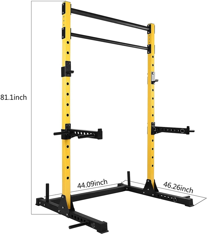 Στυλ Κλουβί Squat Rack Οικιακό γυμναστήριο εκπαιδευτής με βάρος πάγκο Barbell και 1100 * 1300 * 2100