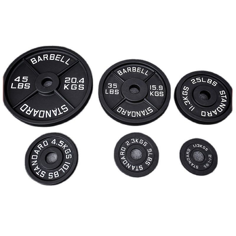 Ανθεκτικό 5kg 10kg 20kg 50kg χυτοσίδηρο Barbell βάρος ανύψωσης πλάκα για εμπορικά και οικιακά